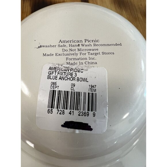 Target American Picnic Enamel metal Dinner Plates/Bowls Set of 8 - Picture 7 of 7